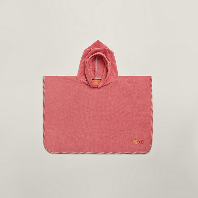 Les Cabanes poncho - Pink | Hermès Hong Kong SAR